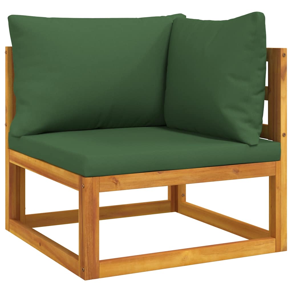 vidaXL Set canapea de grădină, 2 piese, cu perne, lemn masiv de acacia vidaXL Set canapea de grădină, 2 piese, cu perne, lemn masiv de acacia