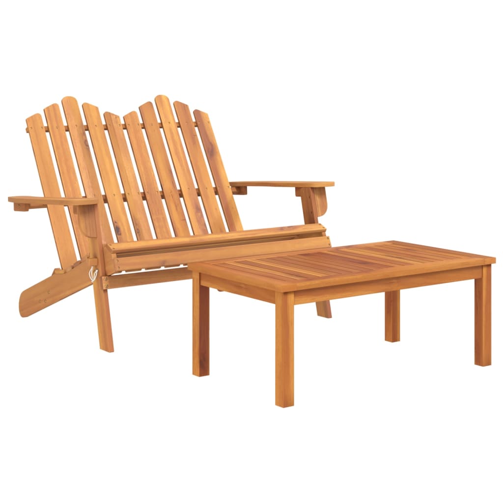 vidaXL Set mobilier de grădină Adirondack, 2 piese, lemn masiv acacia vidaXL Set mobilier de grădină Adirondack, 2 piese, lemn masiv acacia
