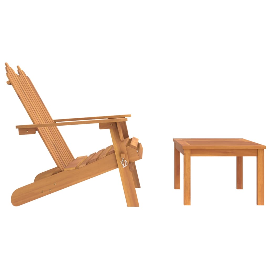 vidaXL Set mobilier de grădină Adirondack, 2 piese, lemn masiv acacia vidaXL Set mobilier de grădină Adirondack, 2 piese, lemn masiv acacia
