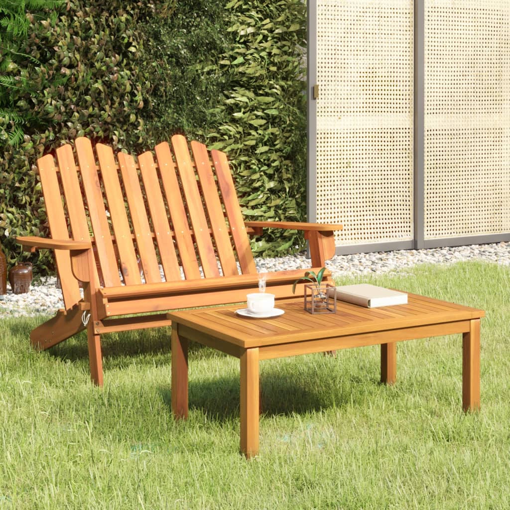 vidaXL Set mobilier de grădină Adirondack, 2 piese, lemn masiv acacia vidaXL Set mobilier de grădină Adirondack, 2 piese, lemn masiv acacia