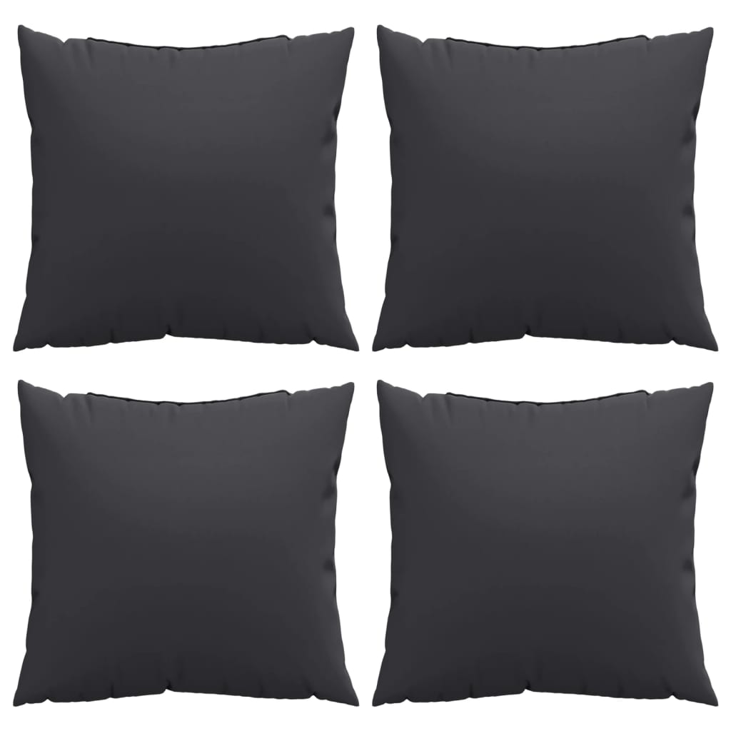 vidaXL Perne de canapea, 4 buc., negru, 40x40 cm, textil vidaXL Perne de canapea, 4 buc., negru, 40x40 cm, textil