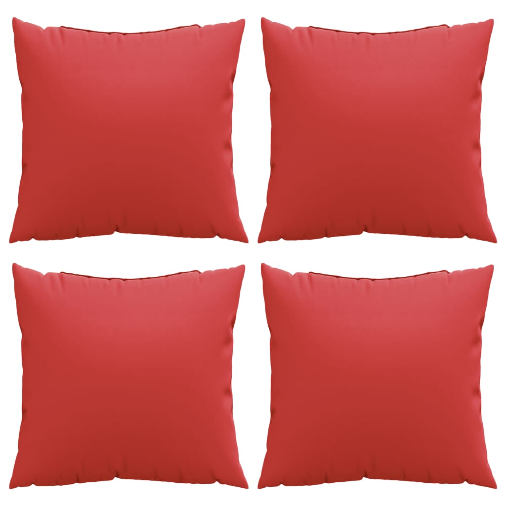 vidaXL Perne de canapea, 4 buc., roșu, 60x60 cm, textil