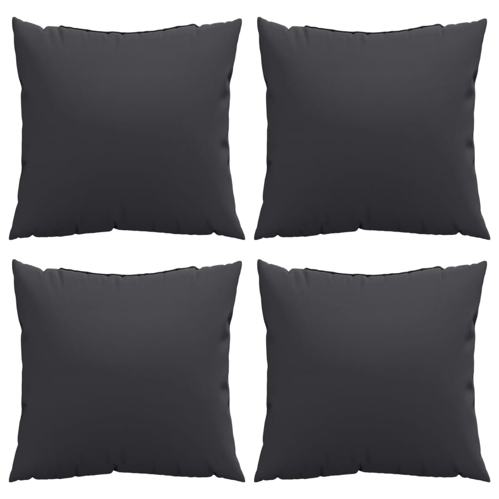 vidaXL Perne de canapea, 4 buc., negru, 60x60 cm, textil vidaXL Perne de canapea, 4 buc., negru, 60x60 cm, textil