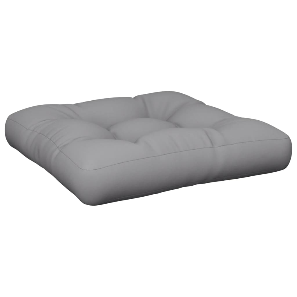 vidaXL Pernă de paleți, gri, 60x60x12 cm, material textil