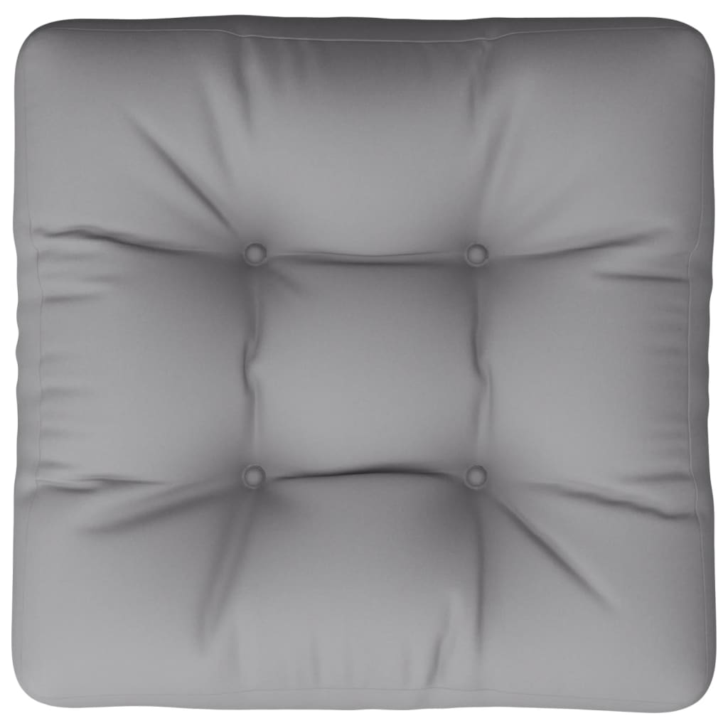 vidaXL Pernă de paleți, gri, 60x60x12 cm, material textil