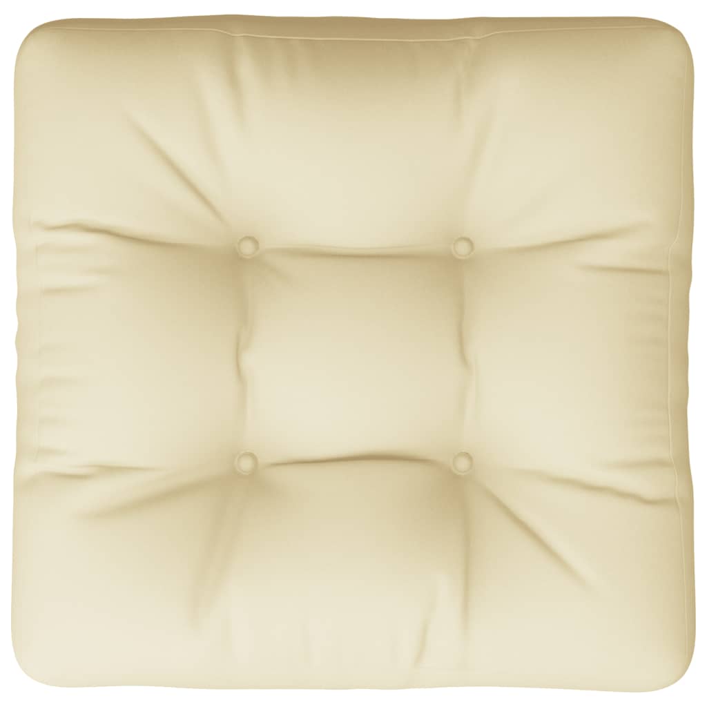 vidaXL Pernă de paleți, crem, 60x60x12 cm, material textil vidaXL Pernă de paleți, crem, 60x60x12 cm, material textil