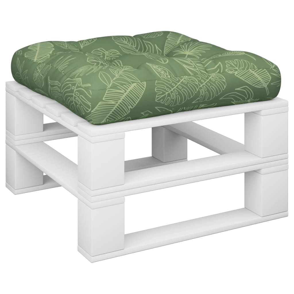 vidaXL Pernă de paleți, model frunze, 60x60x12 cm, textil vidaXL Pernă de paleți, model frunze, 60x60x12 cm, textil