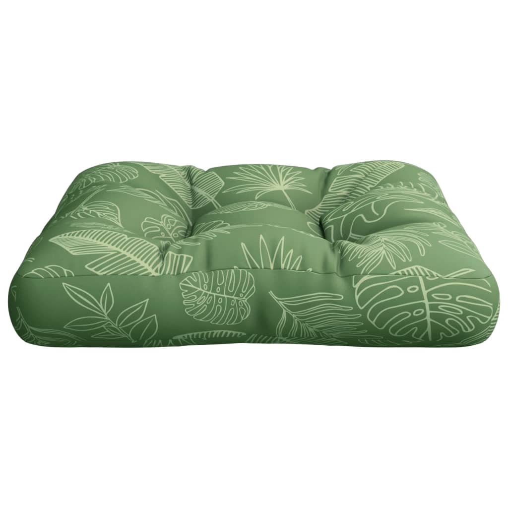 vidaXL Pernă de paleți, model frunze, 60x60x12 cm, textil vidaXL Pernă de paleți, model frunze, 60x60x12 cm, textil