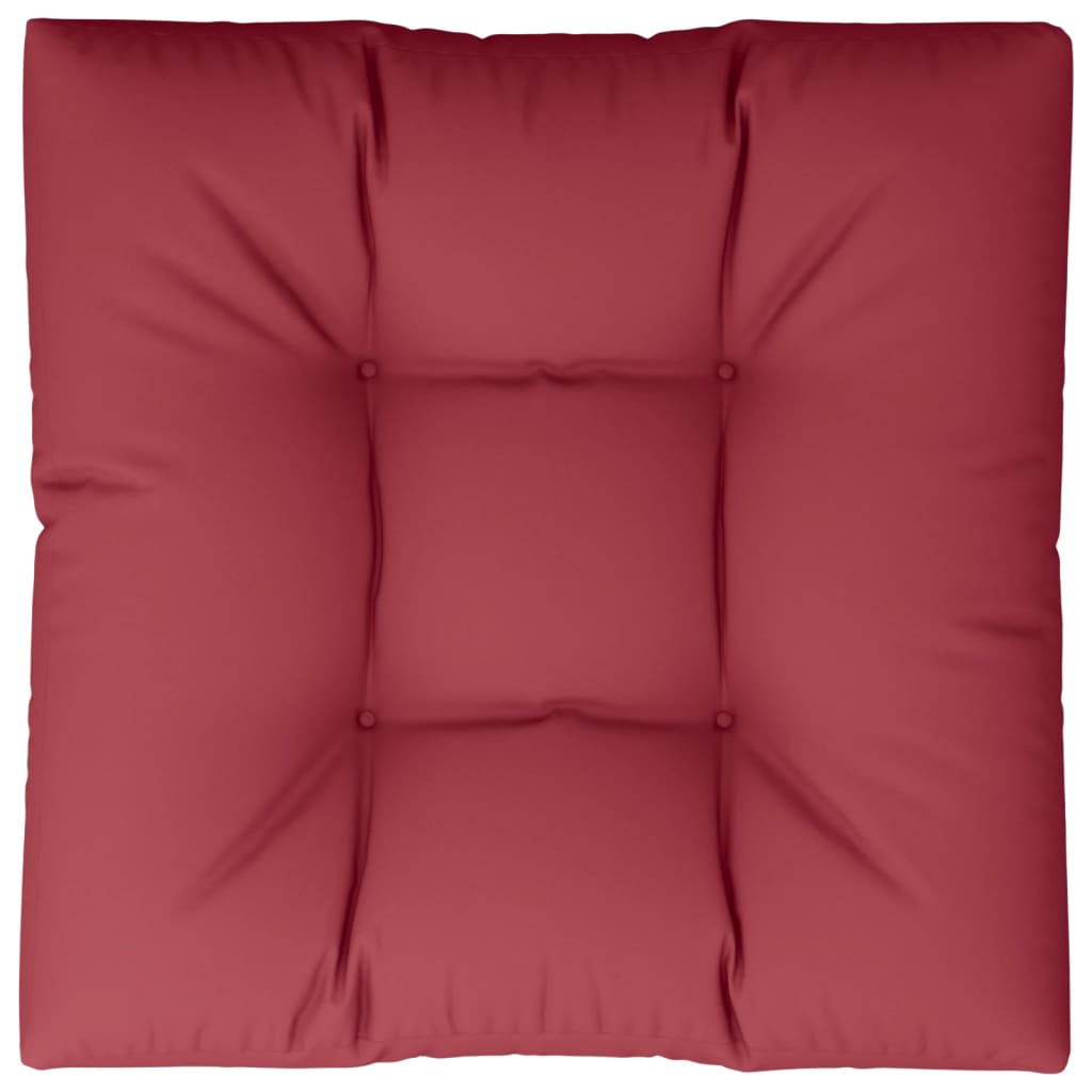 vidaXL Pernă pentru paleți, roșu vin, 70x70x12 cm, material textil