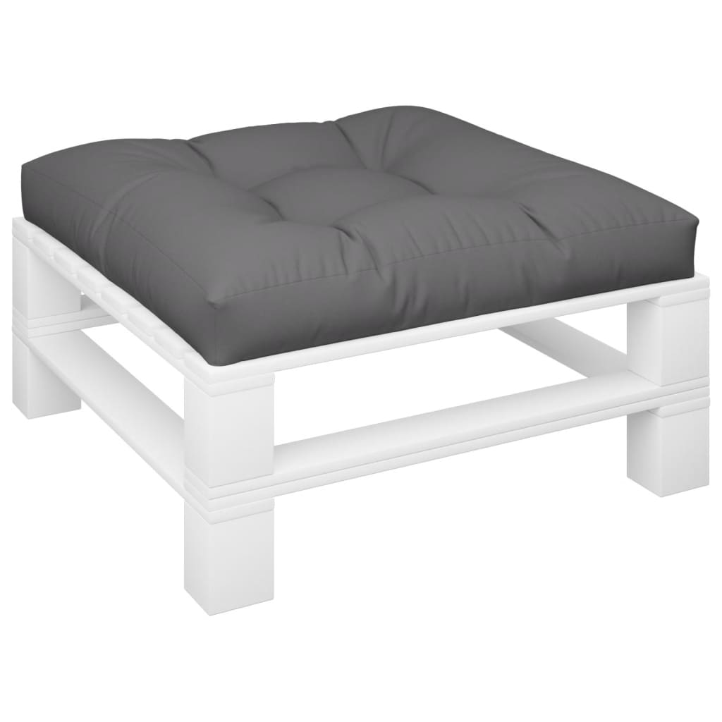 vidaXL Pernă pentru paleți, antracit, 80x80x12 cm, material textil