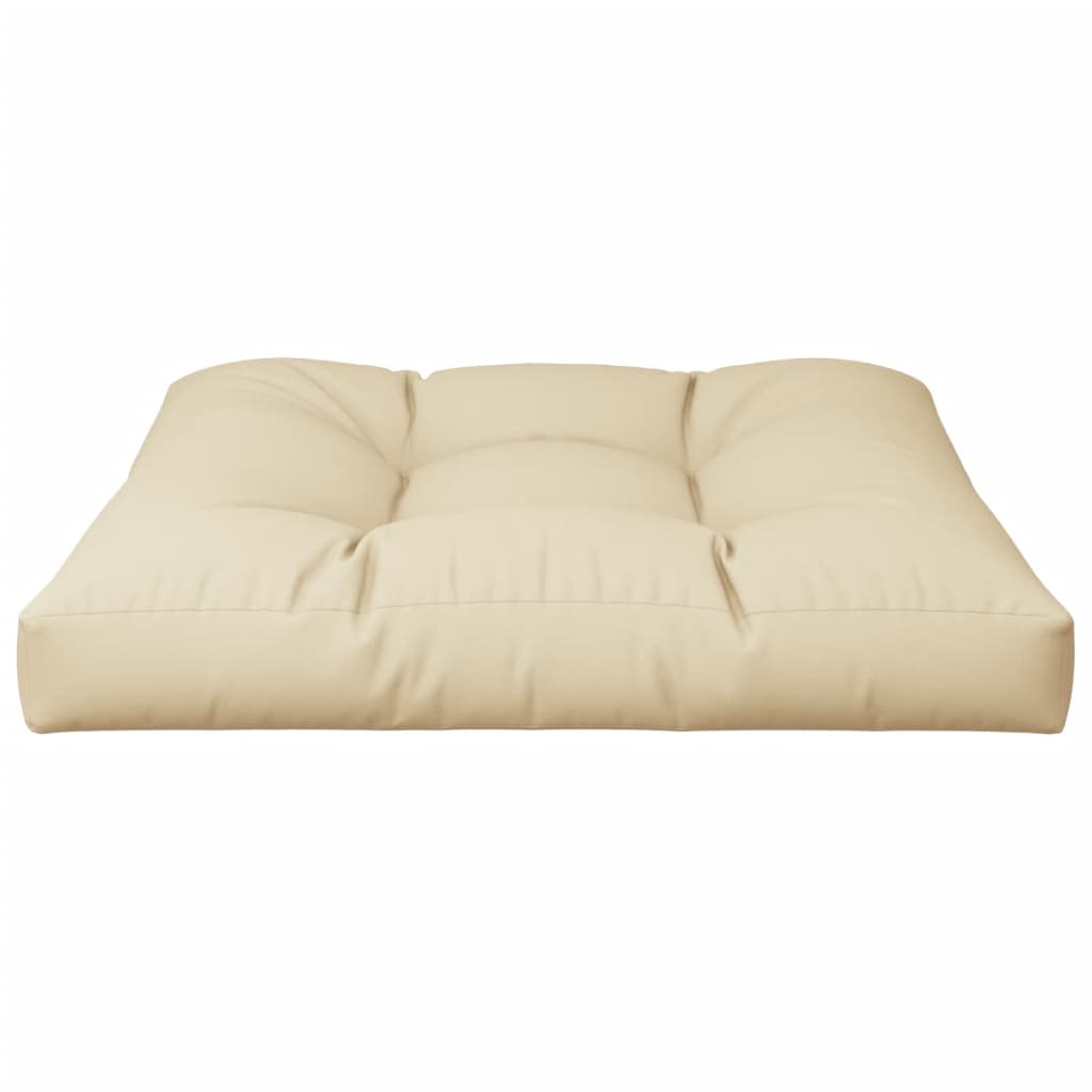 vidaXL Pernă pentru paleți, bej, 80x80x12 cm, material textil
