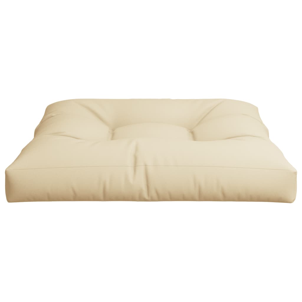 vidaXL Pernă pentru paleți, bej, 80x80x12 cm, material textil