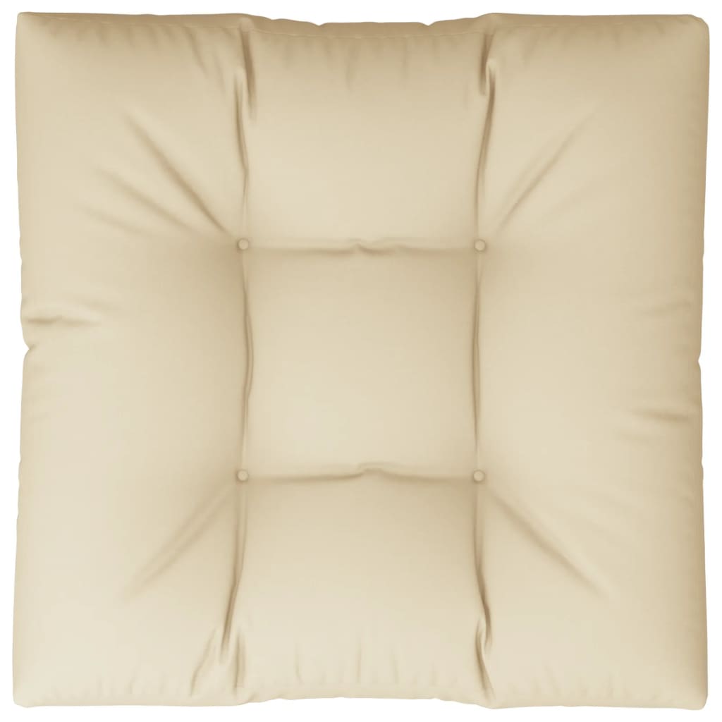 vidaXL Pernă pentru paleți, bej, 80x80x12 cm, material textil