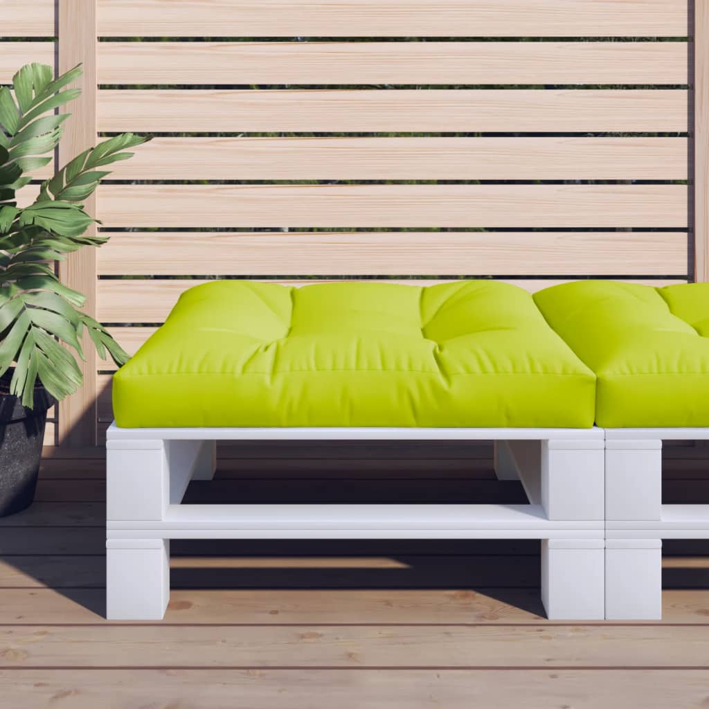 vidaXL Pernă de paleți, verde aprins, 80x80x12 cm, material textil vidaXL Pernă de paleți, verde aprins, 80x80x12 cm, material textil