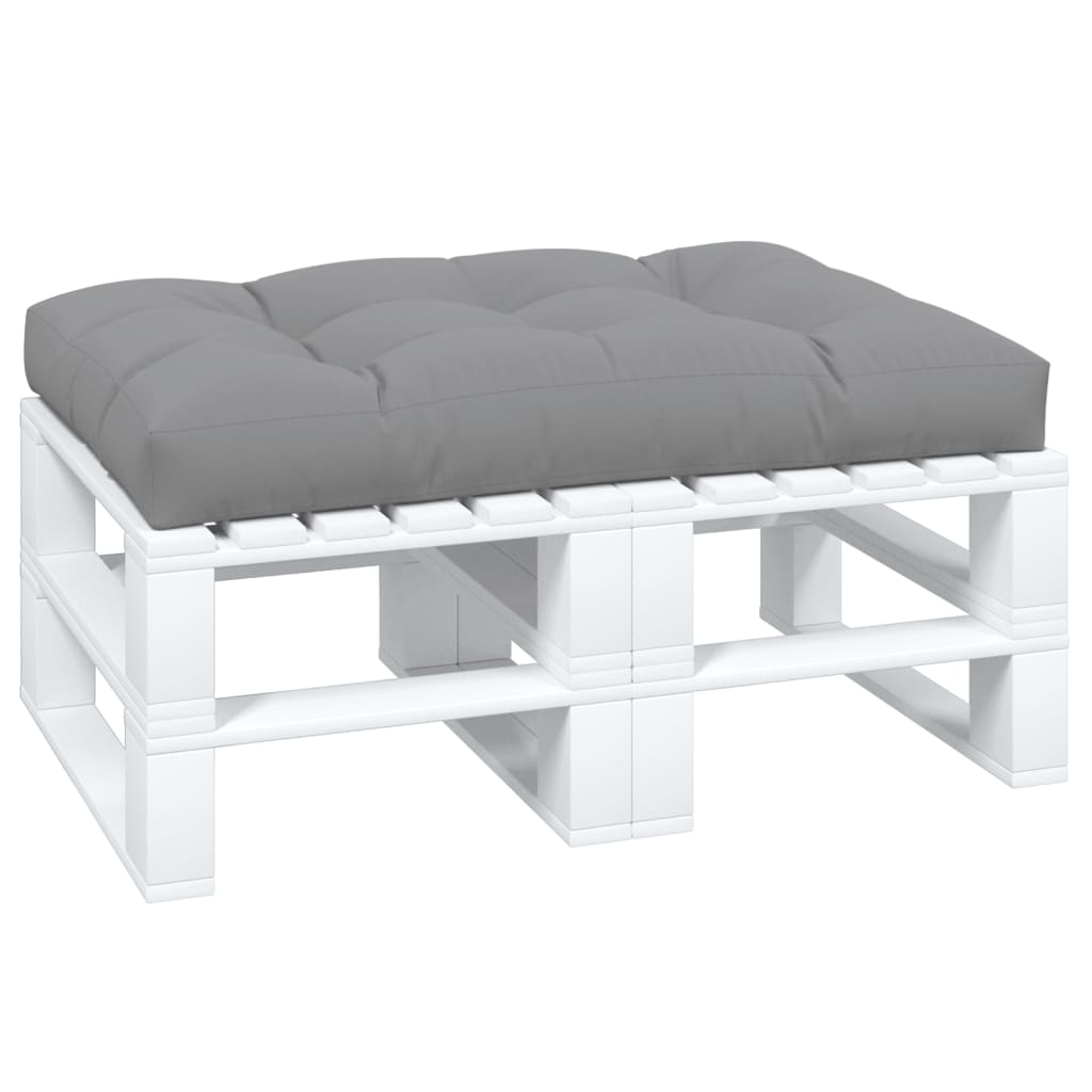 vidaXL Pernă pentru paleți, gri, 120x80x12 cm, material textil