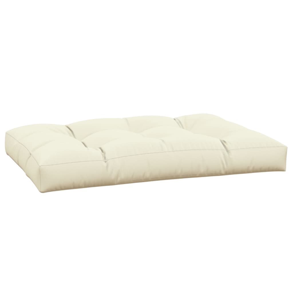 vidaXL Pernă pentru paleți, crem, 120x80x12 cm, material textil