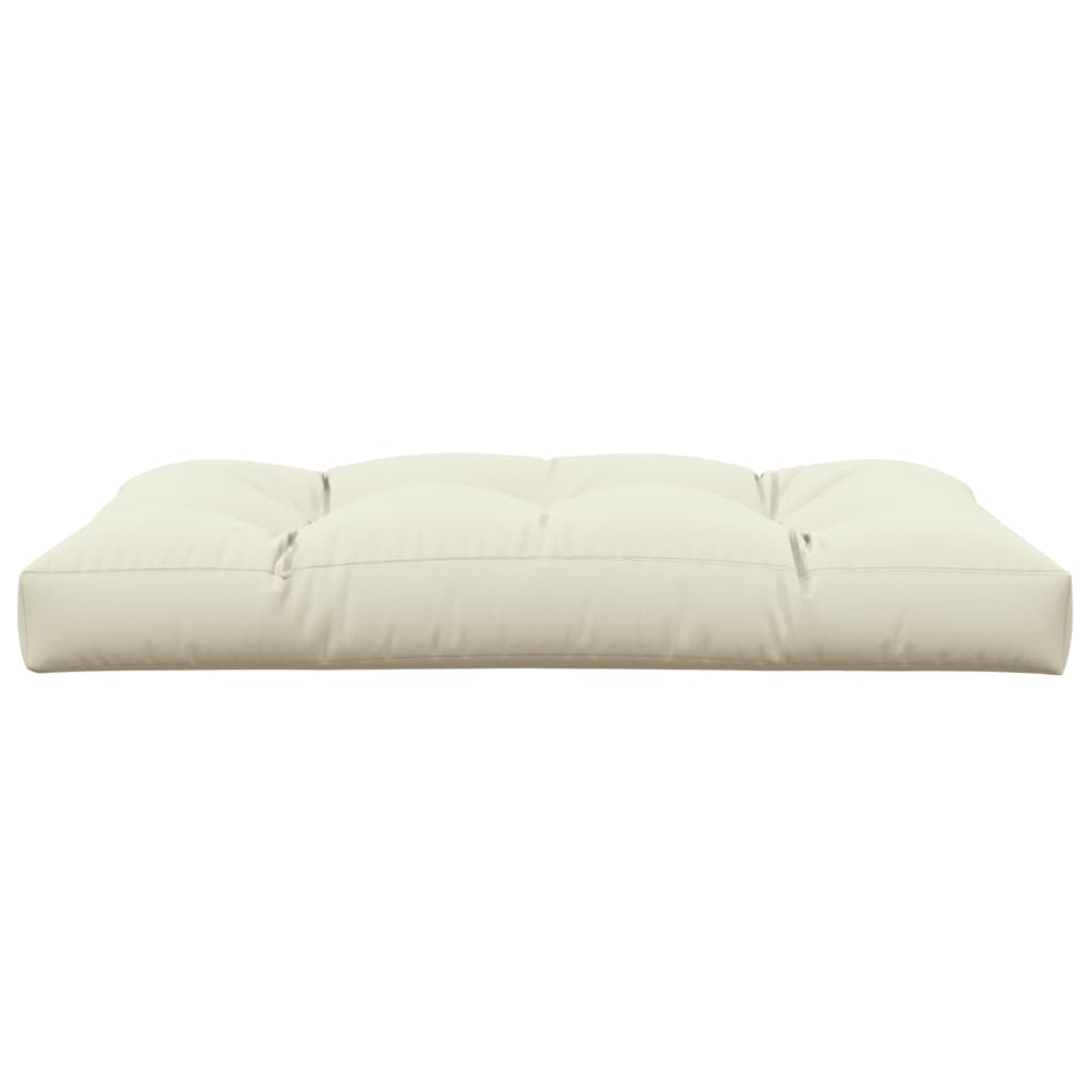 vidaXL Pernă pentru paleți, crem, 120x80x12 cm, material textil