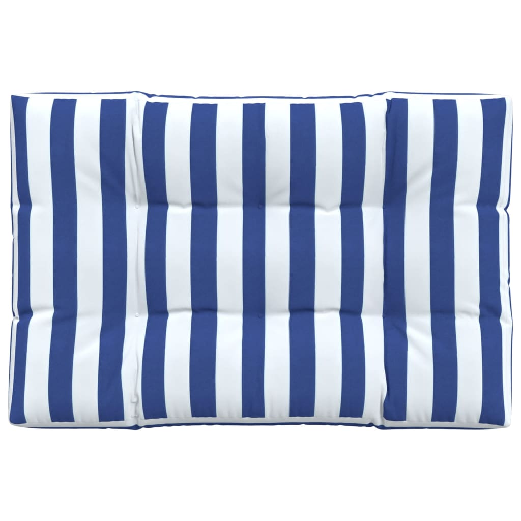 vidaXL Pernă de paleți, dungi albastru/alb, 120x80x12 cm, textil vidaXL Pernă de paleți, dungi albastru/alb, 120x80x12 cm, textil