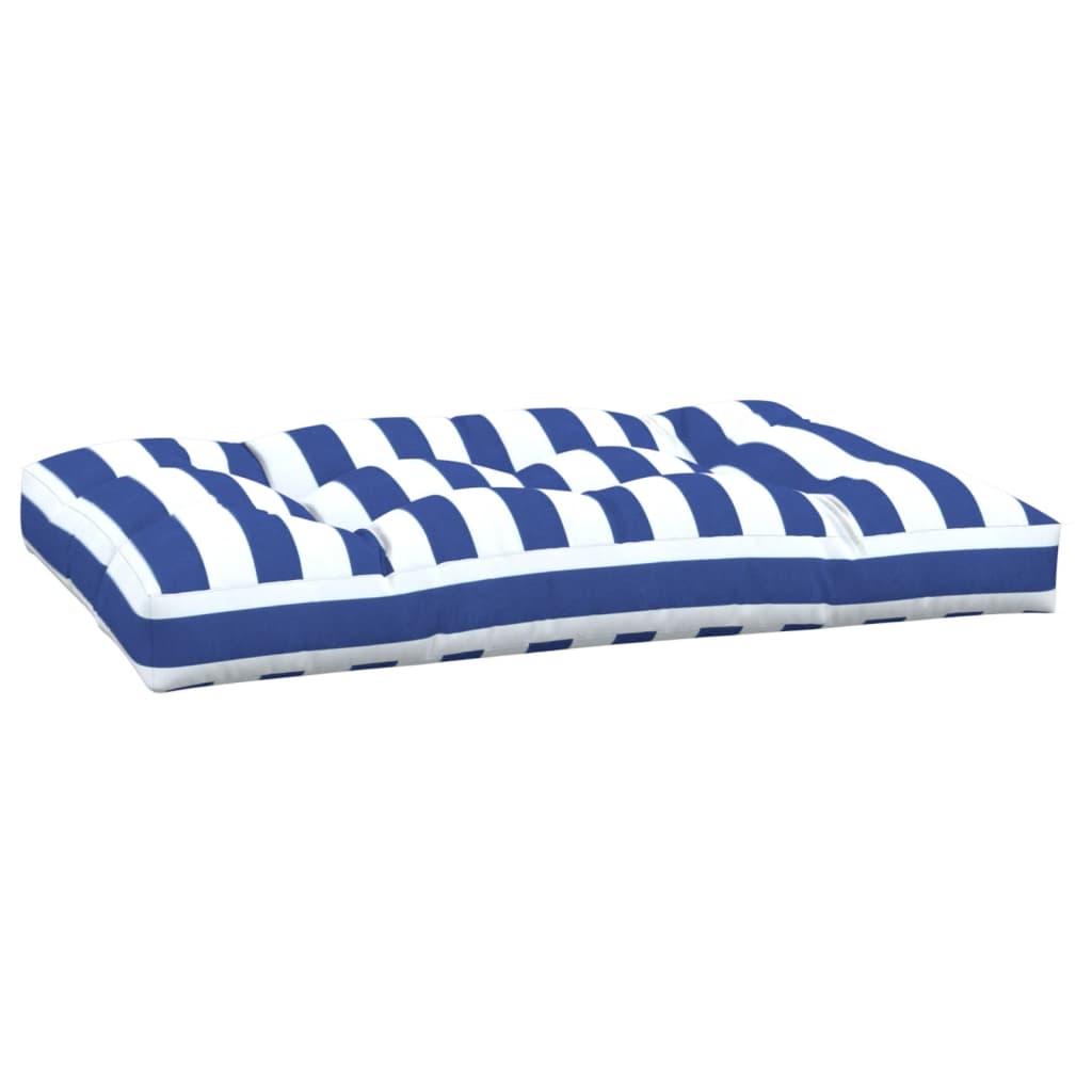 vidaXL Pernă de paleți, dungi albastru/alb, 120x80x12 cm, textil vidaXL Pernă de paleți, dungi albastru/alb, 120x80x12 cm, textil
