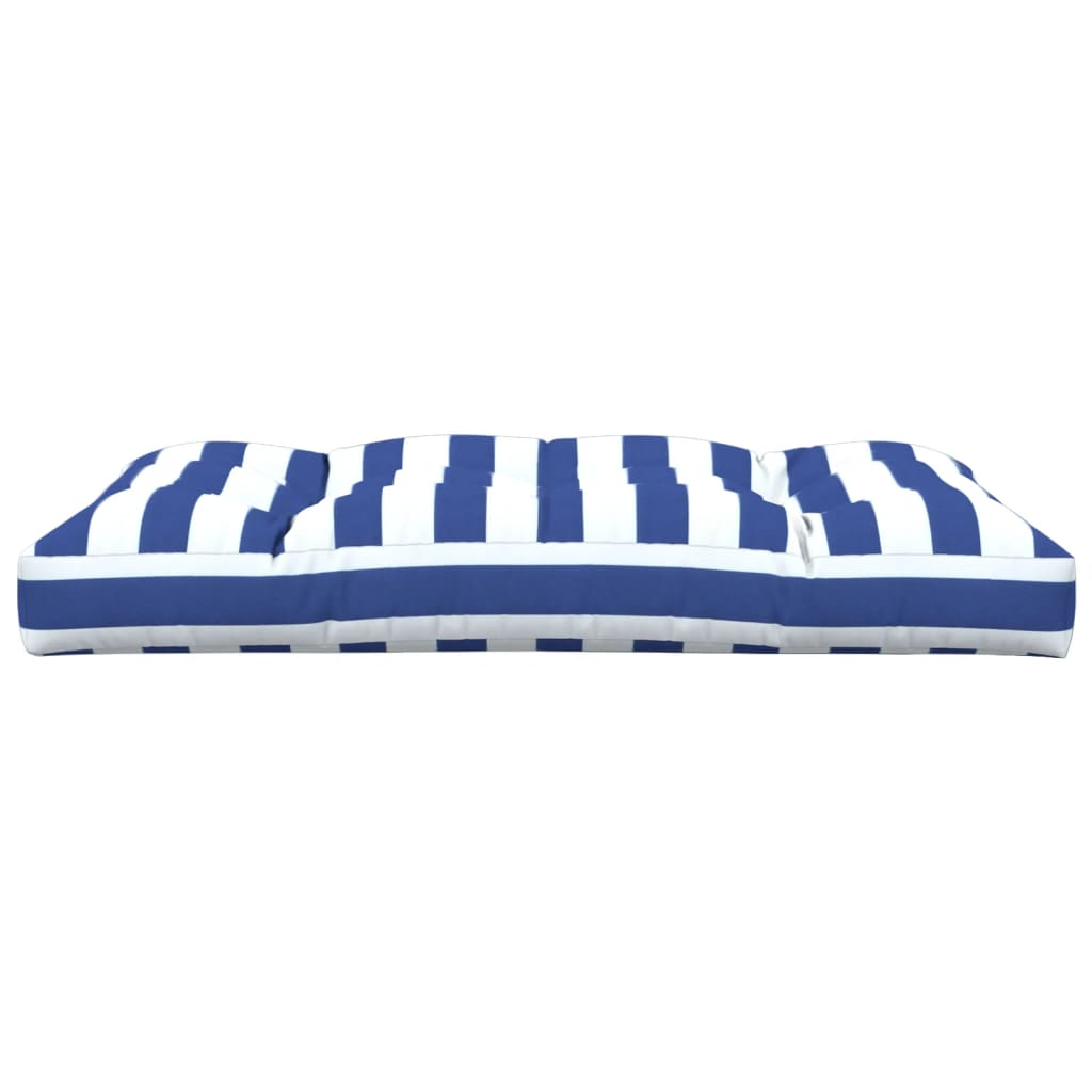 vidaXL Pernă de paleți, dungi albastru/alb, 120x80x12 cm, textil vidaXL Pernă de paleți, dungi albastru/alb, 120x80x12 cm, textil