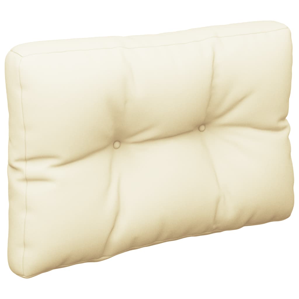 vidaXL Pernă de paleți, crem, 50x40x12 cm, material textil vidaXL Pernă de paleți, crem, 50x40x12 cm, material textil