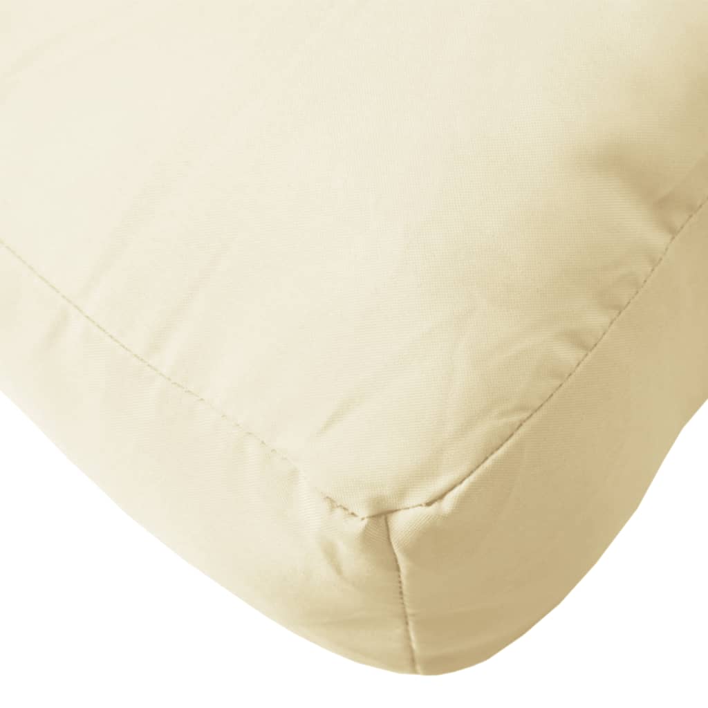 vidaXL Pernă de paleți, crem, 50x40x12 cm, material textil vidaXL Pernă de paleți, crem, 50x40x12 cm, material textil