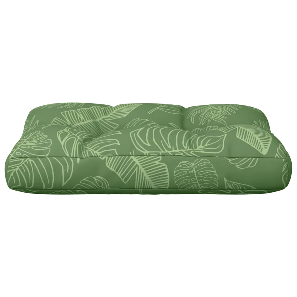 vidaXL Pernă de paleți, model frunze, 50x40x12 cm, textil