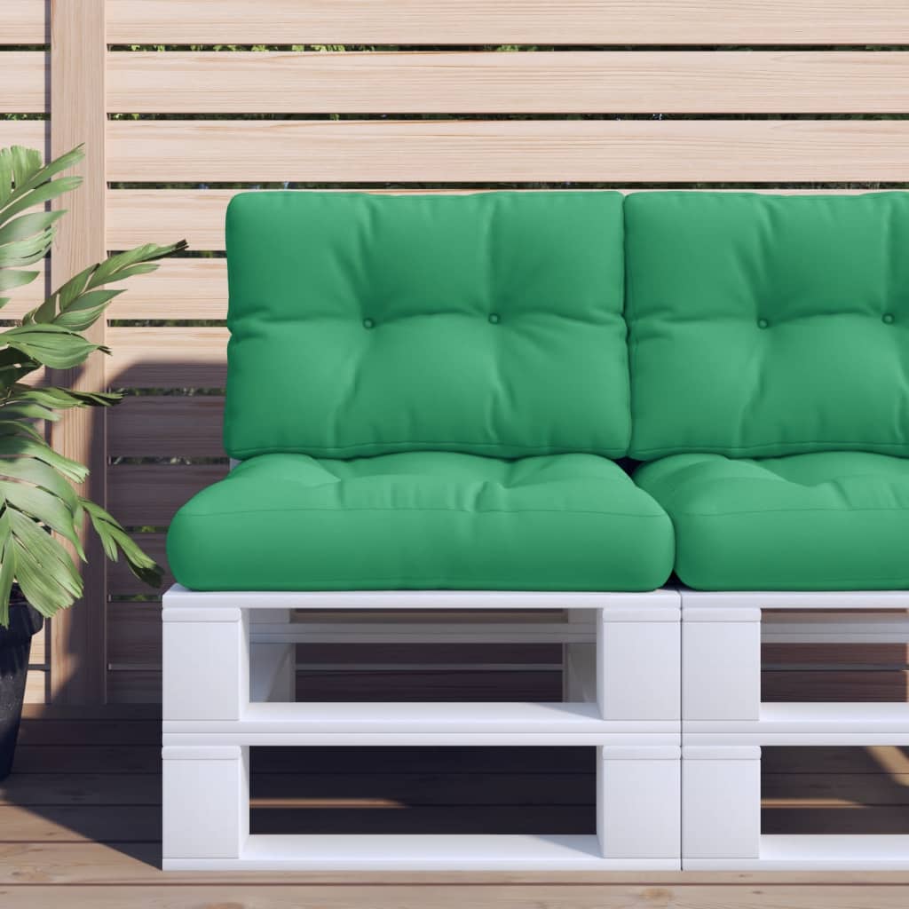 vidaXL Pernă de paleți, verde, 60x40x12 cm, material textil vidaXL Pernă de paleți, verde, 60x40x12 cm, material textil