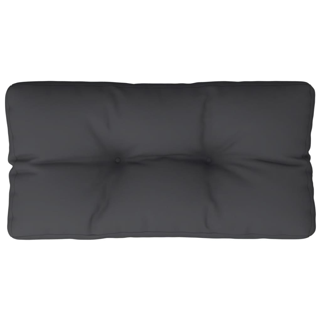 vidaXL Pernă de paleți, negru, 70x40x12 cm, material textil