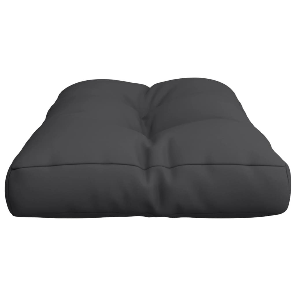 vidaXL Pernă de paleți, negru, 70x40x12 cm, material textil