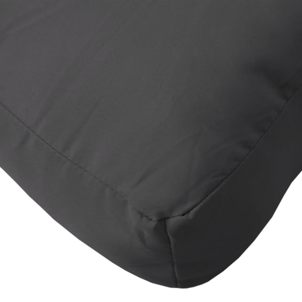 vidaXL Pernă de paleți, negru, 70x40x12 cm, material textil