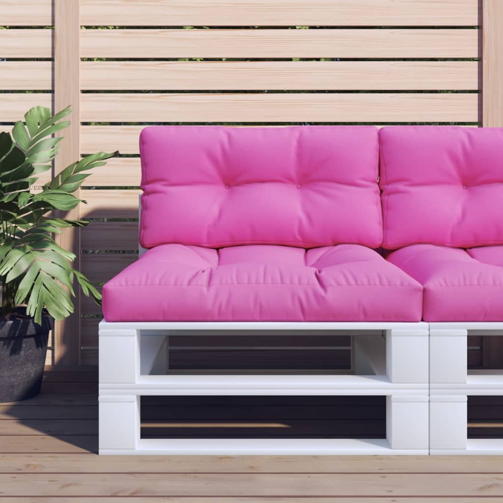 vidaXL Pernă de paleți, roz, 70x40x12 cm, material textil vidaXL Pernă de paleți, roz, 70x40x12 cm, material textil