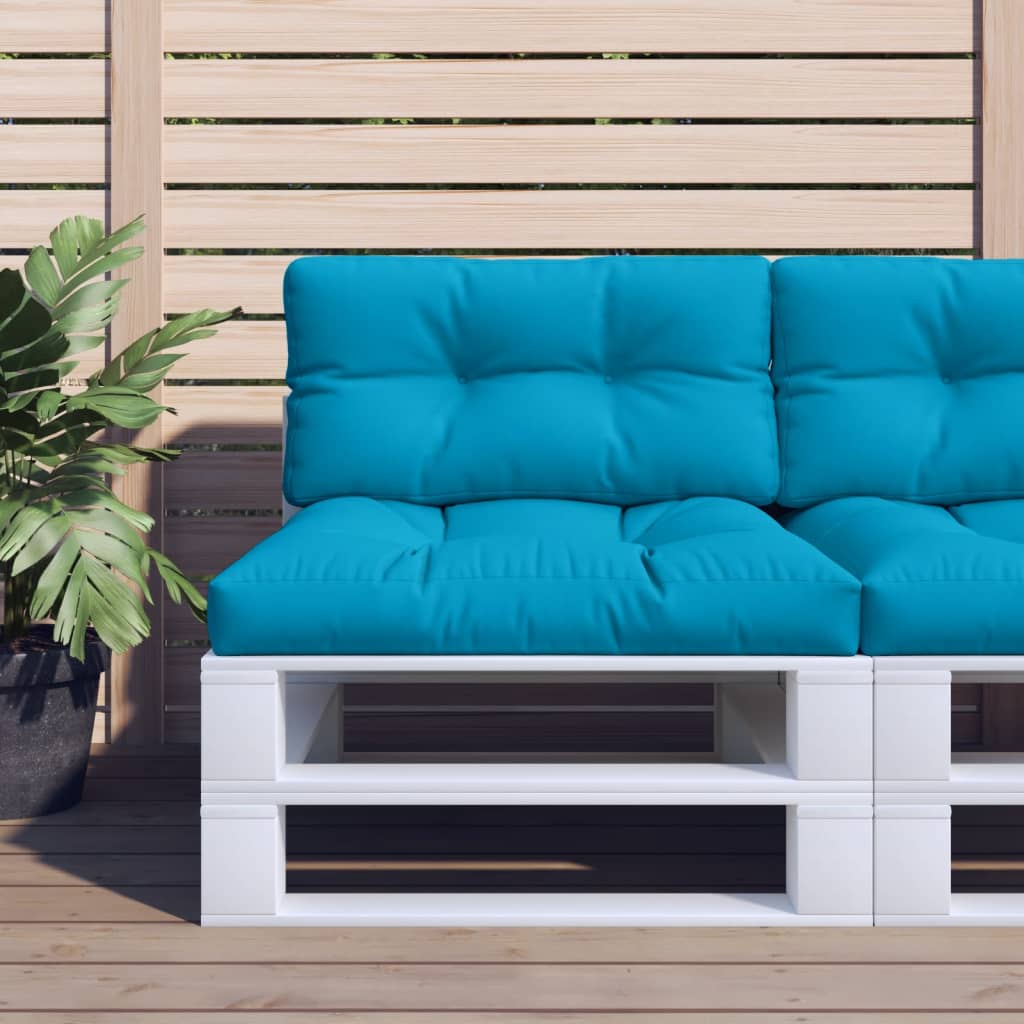 vidaXL Pernă de paleți, albastru deschis, 80x40x12 cm, material textil vidaXL Pernă de paleți, albastru deschis, 80x40x12 cm, material textil