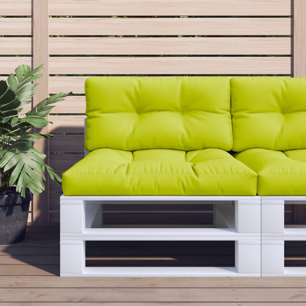 vidaXL Pernă paleți, verde strălucitor, 80x40x12 cm, material textil vidaXL Pernă paleți, verde strălucitor, 80x40x12 cm, material textil