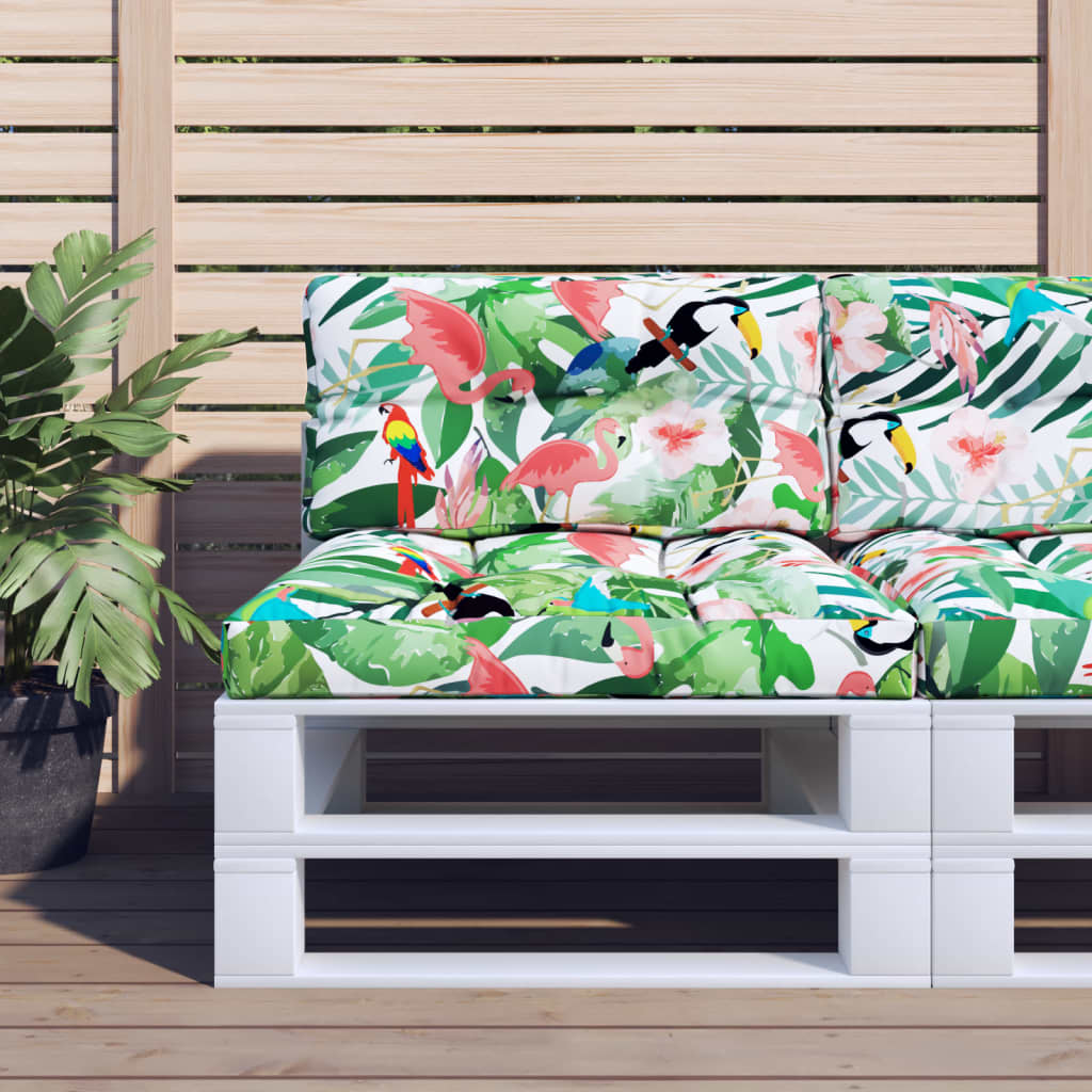 vidaXL Pernă de paleți, multicolor, 80x40x12 cm, textil vidaXL Pernă de paleți, multicolor, 80x40x12 cm, textil