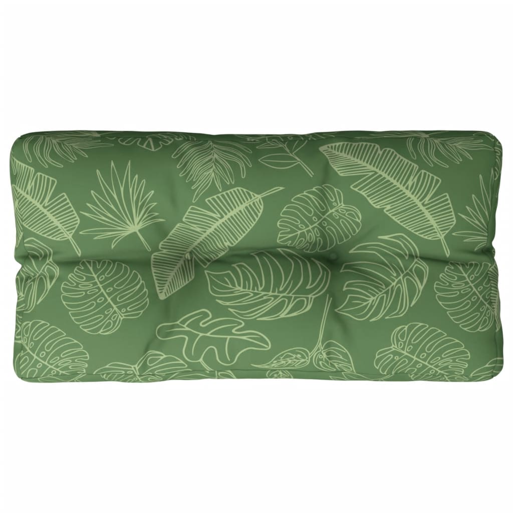 vidaXL Pernă de paleți, model frunze, 80x40x12 cm, textil