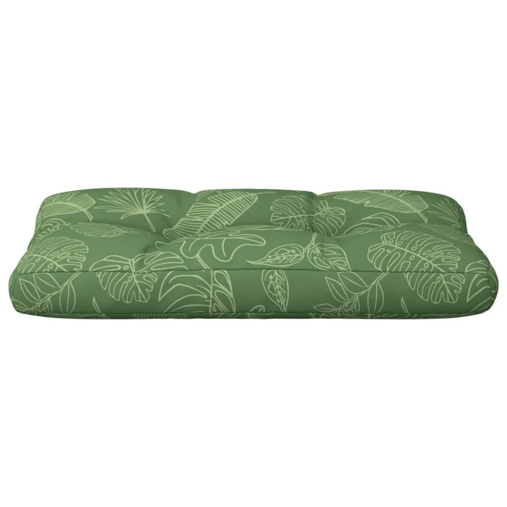 vidaXL Pernă de paleți, model frunze, 80x40x12 cm, textil