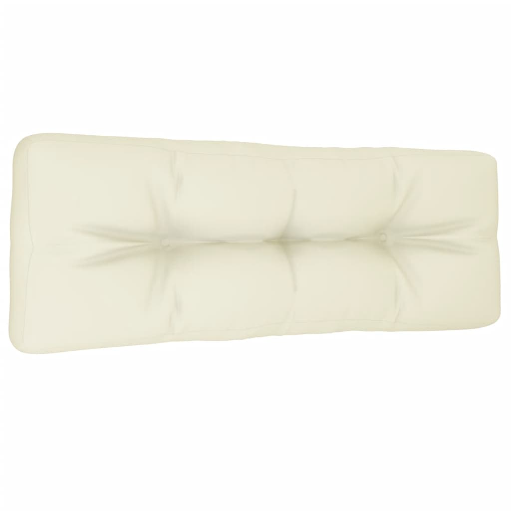 vidaXL Pernă de paleți, crem, 120x40x12 cm, material textil vidaXL Pernă de paleți, crem, 120x40x12 cm, material textil