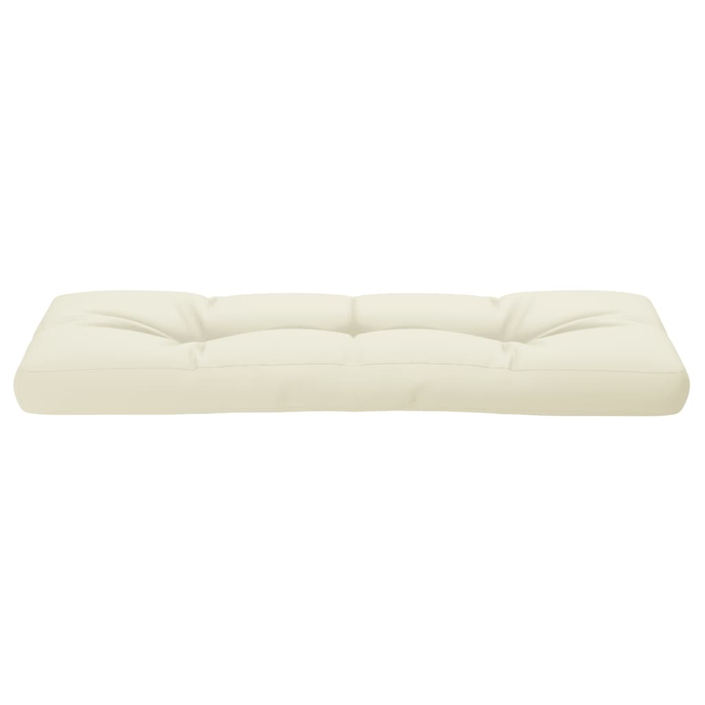 vidaXL Pernă de paleți, crem, 120x40x12 cm, material textil vidaXL Pernă de paleți, crem, 120x40x12 cm, material textil