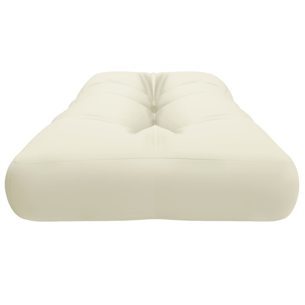 vidaXL Pernă de paleți, crem, 120x40x12 cm, material textil vidaXL Pernă de paleți, crem, 120x40x12 cm, material textil