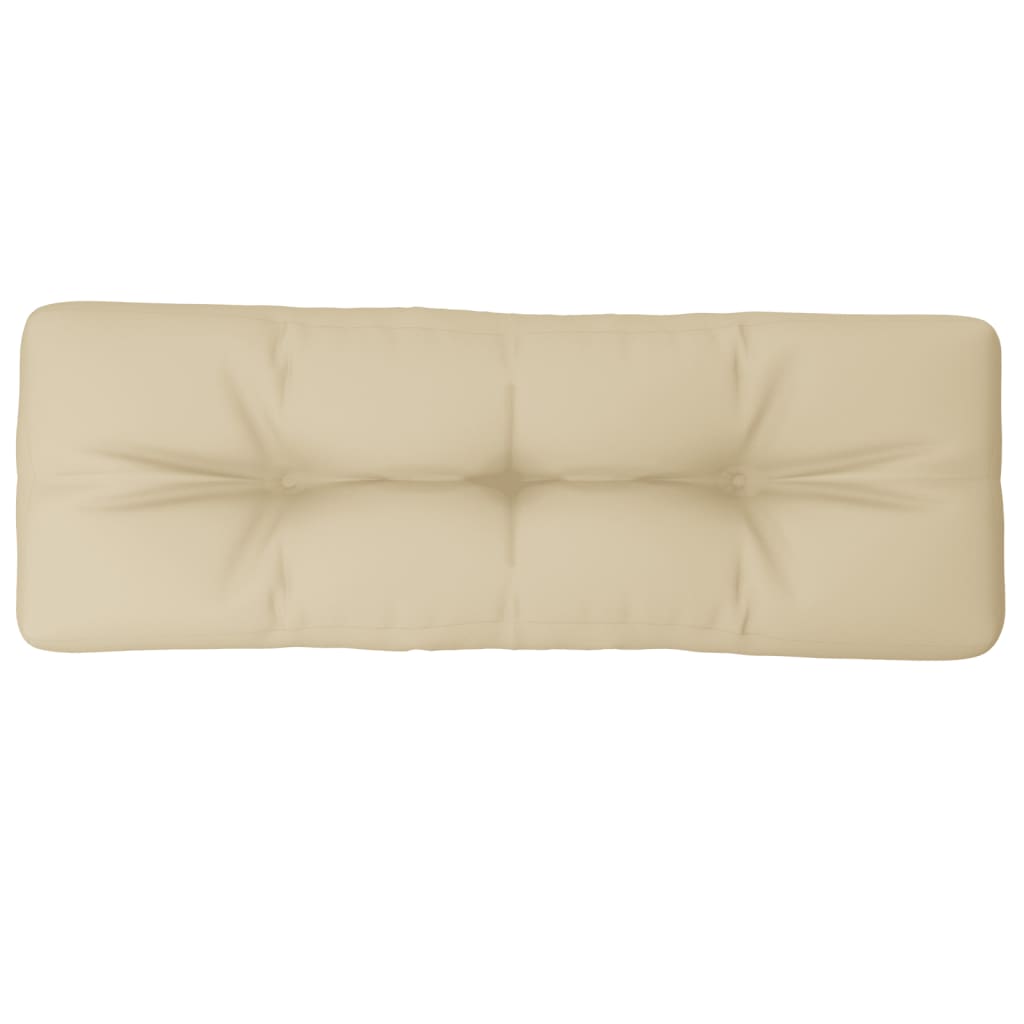 vidaXL Pernă de paleți, bej, 120x40x12 cm, material textil vidaXL Pernă de paleți, bej, 120x40x12 cm, material textil