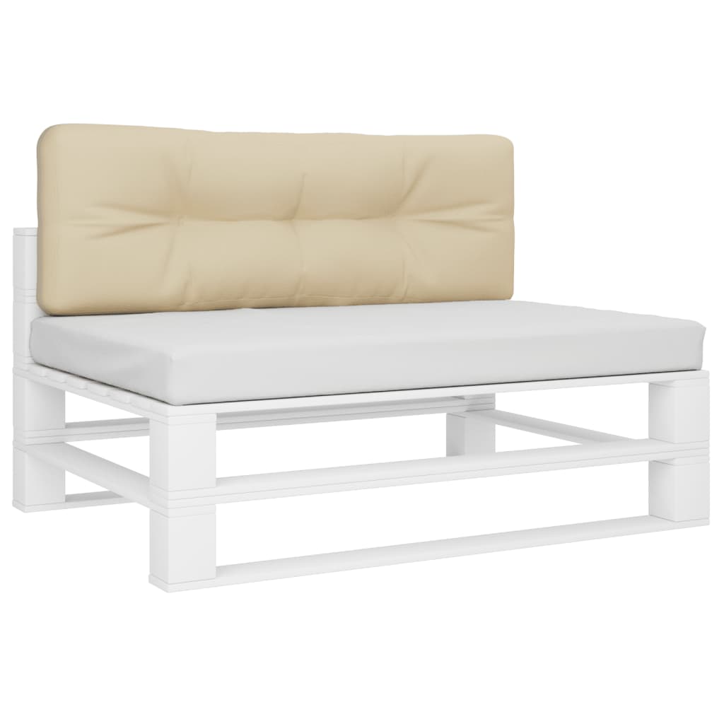 vidaXL Pernă de paleți, bej, 120x40x12 cm, material textil vidaXL Pernă de paleți, bej, 120x40x12 cm, material textil