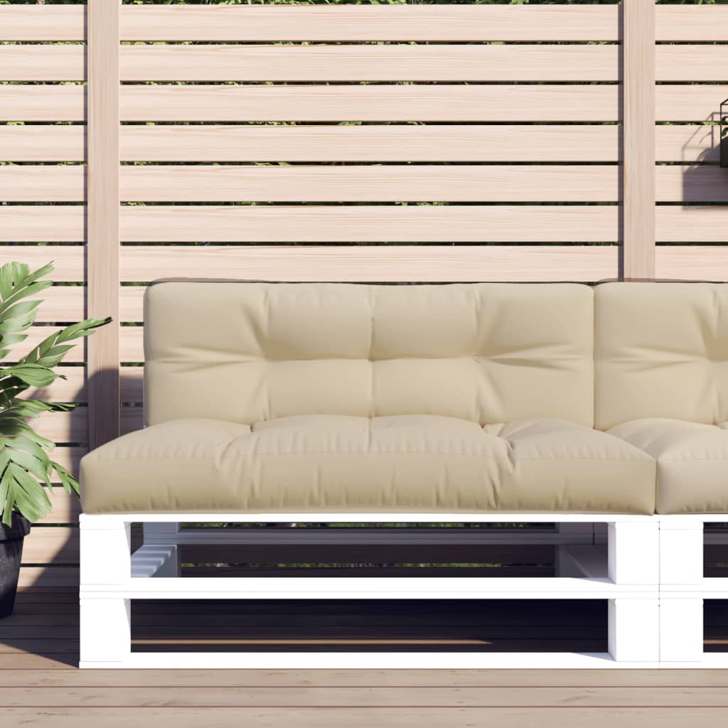 vidaXL Pernă de paleți, bej, 120x40x12 cm, material textil vidaXL Pernă de paleți, bej, 120x40x12 cm, material textil