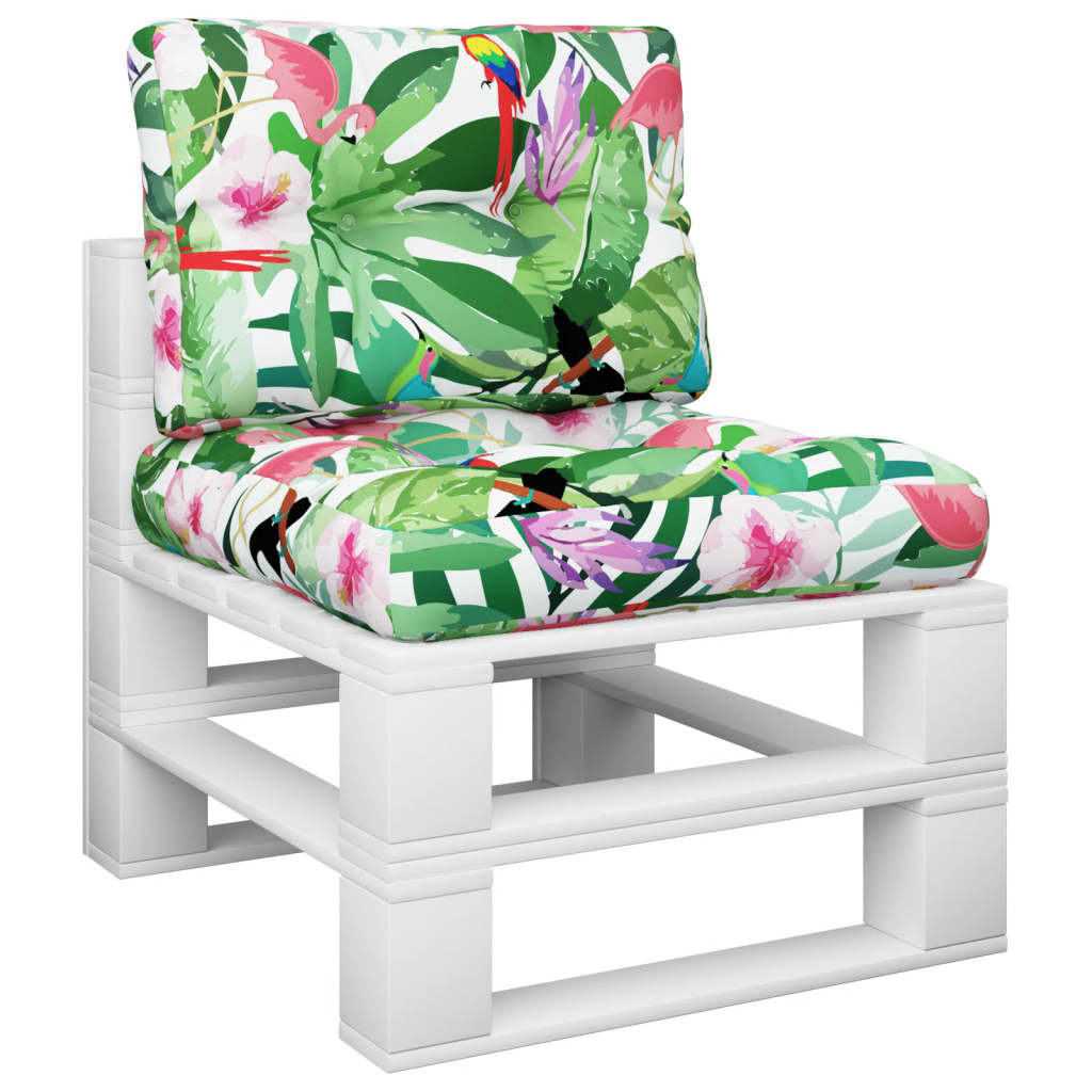 vidaXL Perne de paleți, 2 buc., multicolor, textil