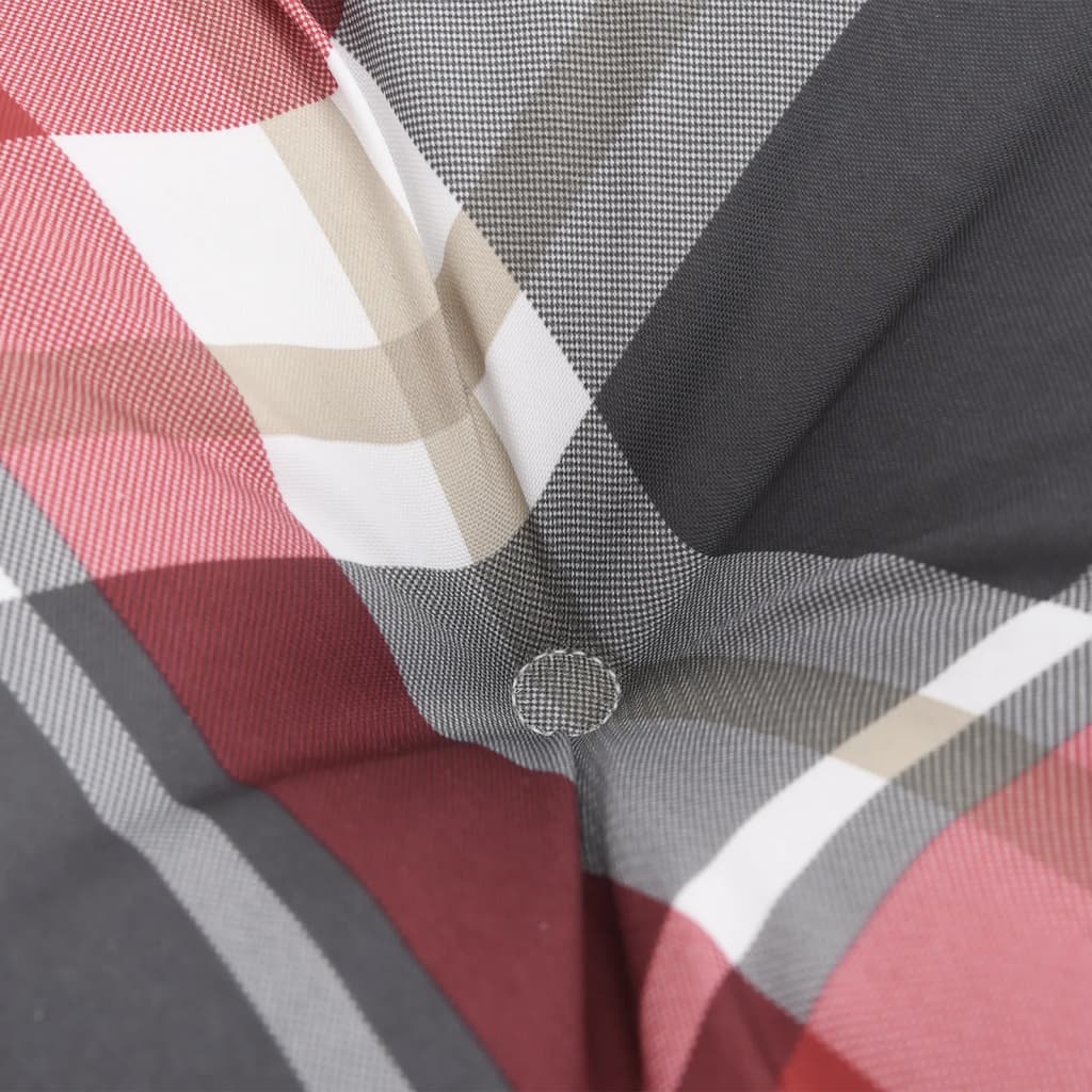 vidaXL Perne pentru paleți 2 buc. roșu țesătură cu model în carouri