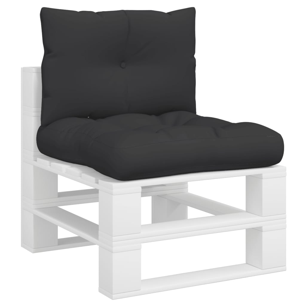 vidaXL Perne de paleți, 2 buc., negru, material textil