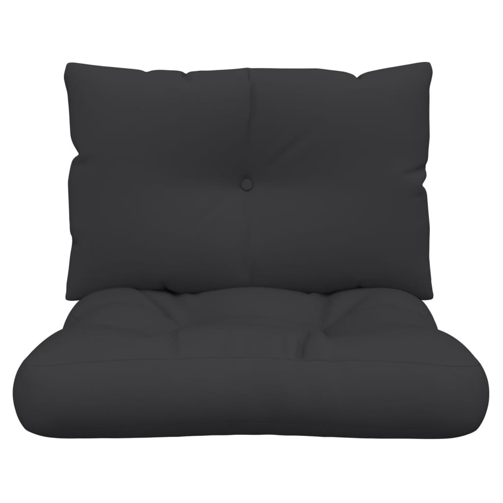 vidaXL Perne de paleți, 2 buc., negru, material textil