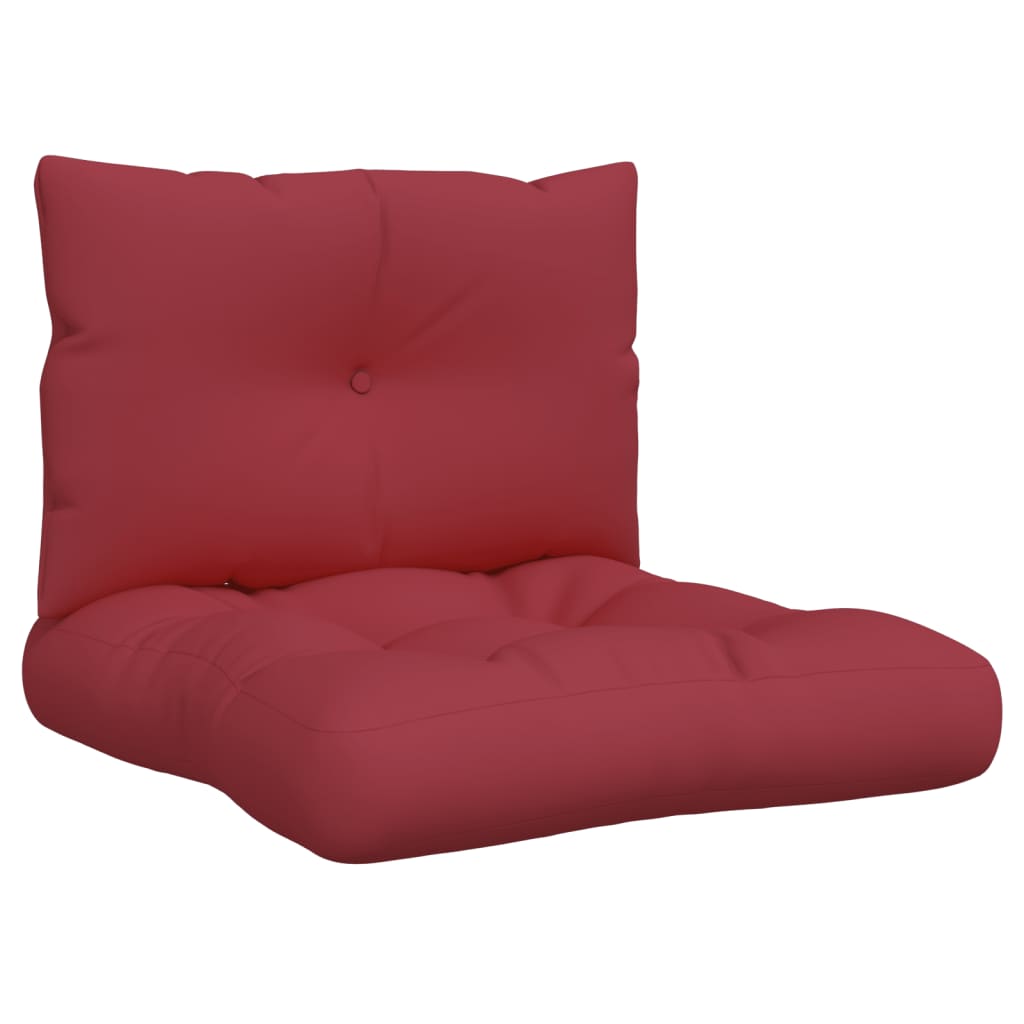 vidaXL Perne de paleți, 2 buc., roșu vin, material textil