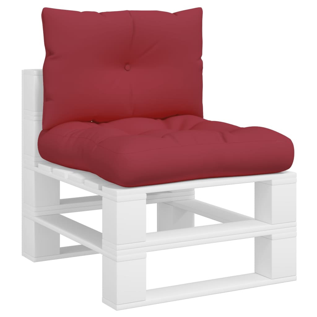 vidaXL Perne de paleți, 2 buc., roșu vin, material textil