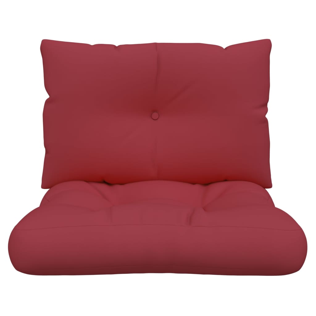 vidaXL Perne de paleți, 2 buc., roșu vin, material textil